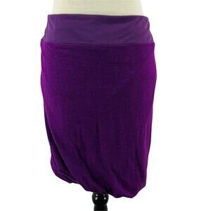 Athleta Twist It Bubble Purple Skirt Mini Stretchy Athleisure Wear Travel Large